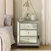 VYNXARIA Sparkling 3 - Drawer Cabinet in Flash Silver Mirror: A Must - Have for Bedroom and Living Spaces - 2 of 4