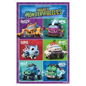 Trends International Mighty Monster Wheelies (2024) - Grid Framed Wall Poster Prints - 1 of 4