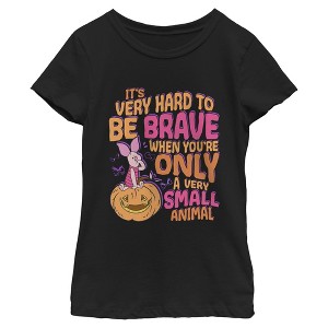 Girls Winnie the Pooh Halloween Piglet Very Small Animal T Shirt - 1 of 4