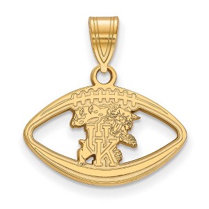 Black Bow Jewelry 14k Yellow Gold Plated Sterling Silver Kentucky Wildcats NCAA Pendant - 1 of 3