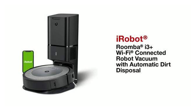 iRobot Roomba i3+ EVO (3550) Wi-Fi Connected Self-Emptying Robot Vacuum - Black &#8211; 3550, 2 of 22, play video