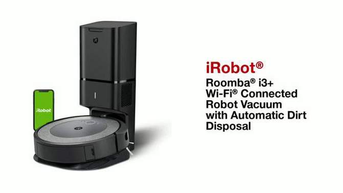 iRobot Roomba i3+ EVO (3550) Wi-Fi Connected Self-Emptying Robot Vacuum - Black &#8211; 3550, 2 of 22, play video