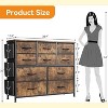 12-Drawer Fabric Dresser, Chest of Drawers with Side Pockets for Bedroom, Living Room, Hallway, Closet - 2 of 4