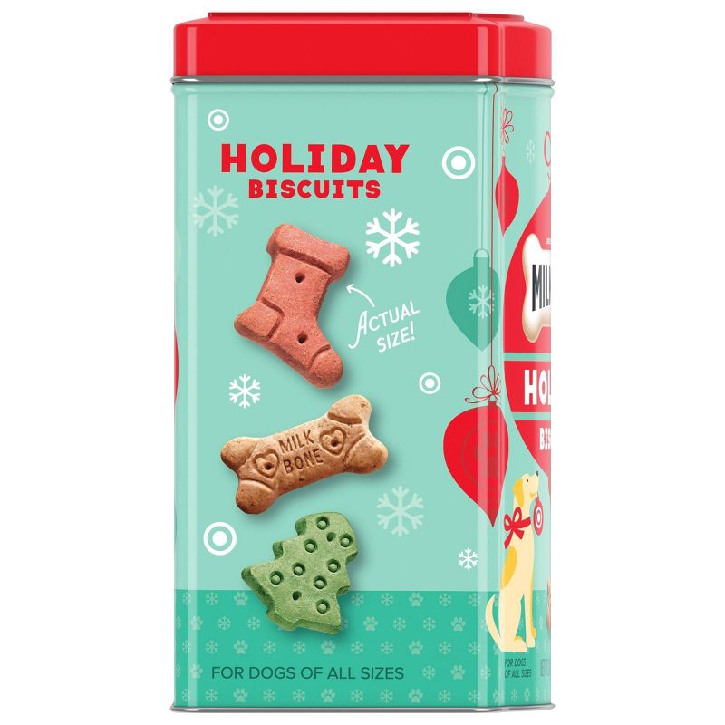 Milk-Bone Christmas Biscuits Tin with Original Flavored Dog Treats - 24oz, 3 of 12