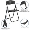 Emma and Oliver 2 Pack Commercial Event Plastic Folding Chair with Ganging Brackets - 3 of 4