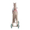 Transpac Resin 14 in. Tan Christmas Retro Wheeled Horse Decor - 3 of 4
