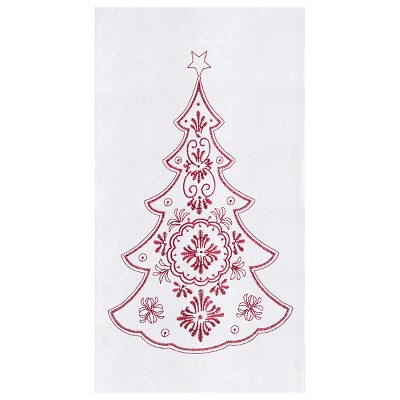 C&f Home Holiday Winter Themed Single Red Cardinal Embroidered Sitting On  Red Berry Tree Flour Sack Dish Towel 27l X 18w In. : Target