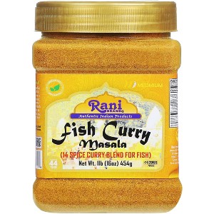 Fish Curry Masala, 14- Curry Blend for Fish - 16oz (1lb) 454g - Rani Brand Authentic Indian Products - 1 of 4