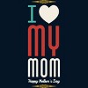 Men's Design By Humans Mother's Day I Love My Mom By tmsarts Tank Top - 2 of 2