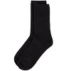 Memoi Women's Organic Cotton Basic Flat Knit Crew Sock - 3 of 4