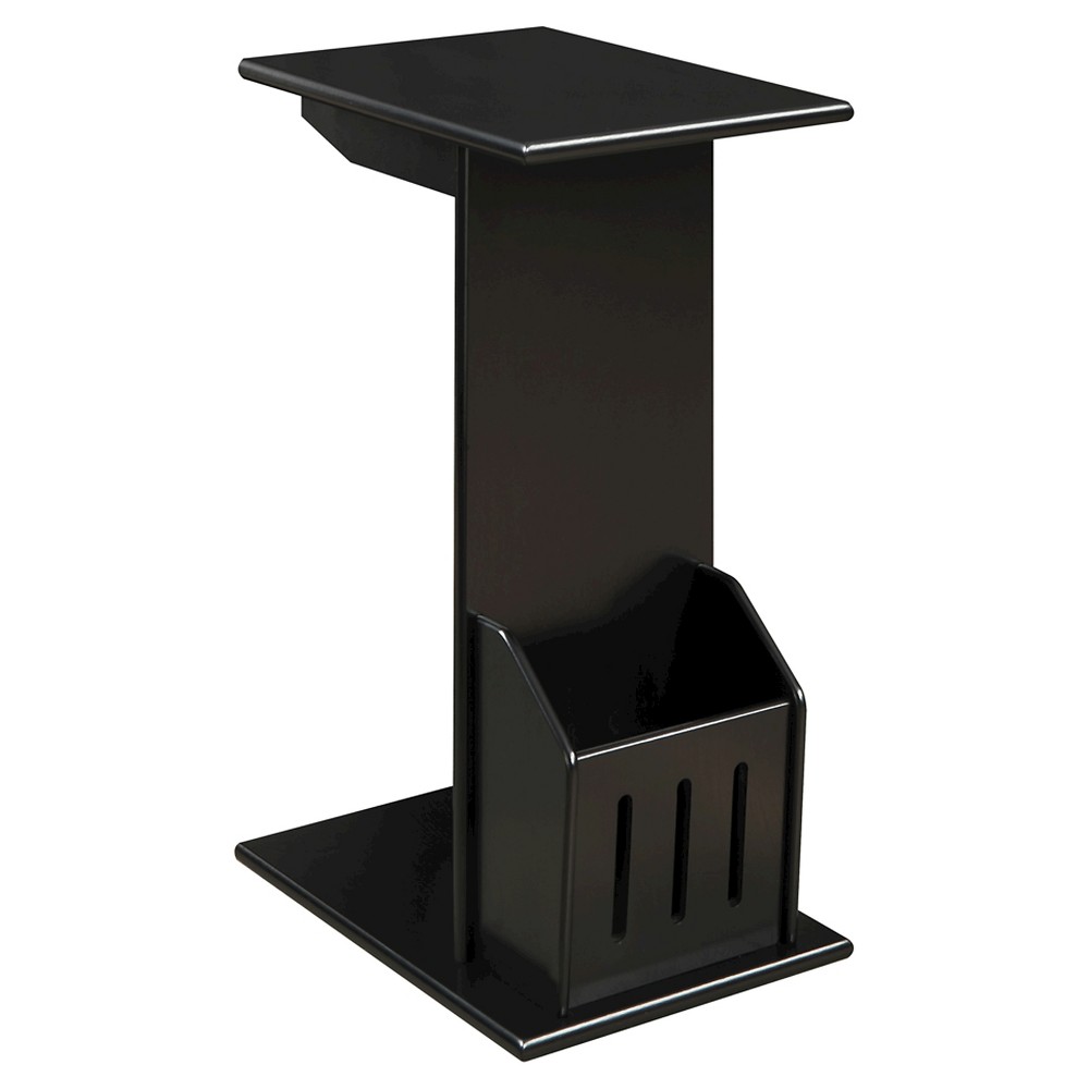 Designs2Go Abby Magazine C End Table Black - Breighton Home: Holder, Flush Fit, MDF Construction