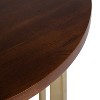 Kate and Laurel Bellingham Round Wood Side Table, 18x18x26, Walnut Brown - 4 of 4