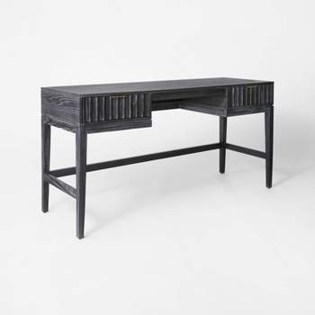 Thousand Oaks Wood Scalloped Desk Black - Threshold™ designed with Studio McGee