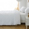 Karl Home Comforter Set, 3 Pieces Boho Tufted Bedding Set White Queen Size - 4 of 4