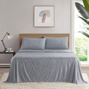 Stylish Cooling Jersey Knit Sheet Sets, All Season Bedding Sets, Cozy Home Textile for Modern Bedroom Decor - 1 of 4