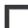 40"x29" Non-Beveled Wood Bathroom Wall Mirror Black - Amanti Art: Modern Rectangle, Wall Mount, Includes Hardware - 3 of 4