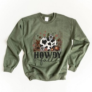 Simply Sage Market Women's Graphic Sweatshirt Howdy Fall Pumpkin - 1 of 4