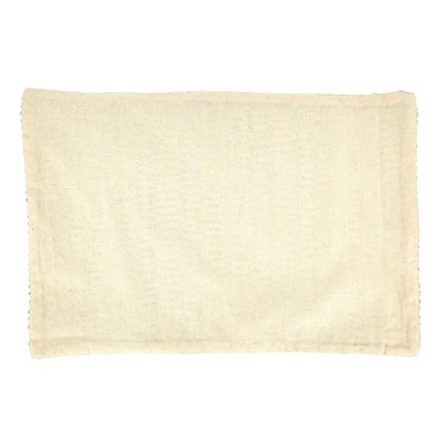 Aqua Woven Line Fabric Placemats Set of Four