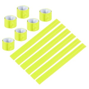 Unique Bargains High Visibility Reflective Slap Bands for Night Jogging Cycling Hiking 12 Pcs - 1 of 3