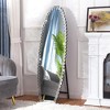 Wooakway Silver Crystal Floor Mirror with Stand 20"H - 2 of 4