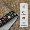 Floral Washable Rug - Non-Slip Soft Non-Shedding Low Pile Carpet Foldable Thin Rustic Mat for Nursery Dining Room - 3 of 4