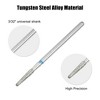 Unique Bargains Emery Nail Drill Bit Set for Acrylic Nails 3/32 Inch Nail Art Tools 44.2mm Length Blue 10 Pcs - 3 of 4
