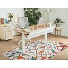 HomeStock Motif Printed Faux Rabbit Roboto Ivory Multi 3x5, Hand Tufted, Transitional - 2 of 4