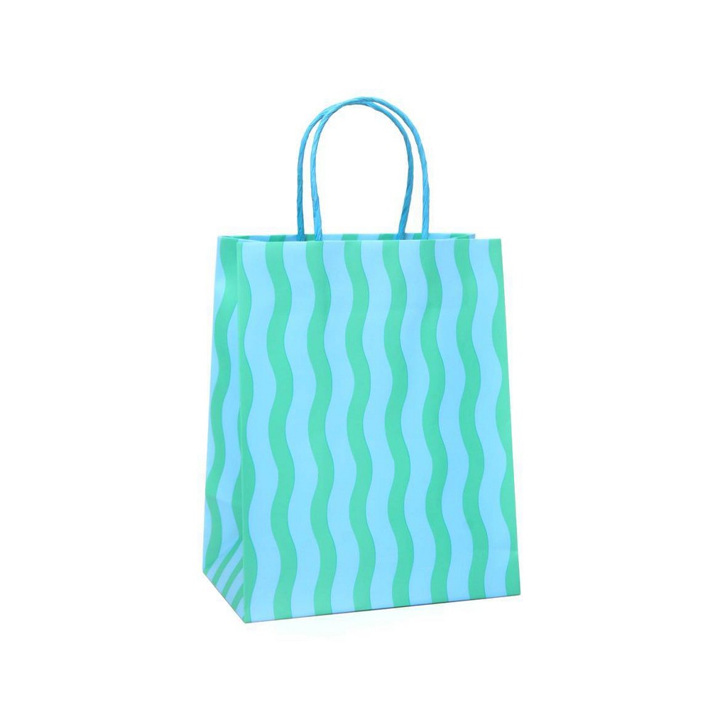 Cub Bag Wavy Striped on Blue - Spritz