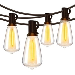 Ollny ST38 Warm White Outdoor Patio Lights (15 Bulbs, IP45 Waterproof, Connectable, 2200k) - 1 of 4