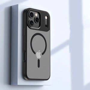 Clotth Skin-feel Magnetic Case for iPhone 17 Pro Max - Transparent Anti-Fall Protective Case for Apple iPhone - 1 of 4