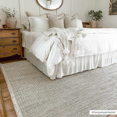Gowan Cream Low Pile Polyester Runner Rug