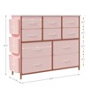 Bedroom Dresser, 10 Drawer Dresser and Chest of Drawers with Fabric Pockets, Side Pockets and Steel Frame, Tall Dresser for Hallway, Living Room - 3 of 4