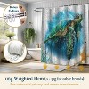 LunaLulinlk Ocean Coastal Shower Curtain with Hooks,blue - 3 of 4