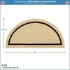 44" Long Minuteman International Contemporary Half Round Hearth Rug Mesa Tan - ACHLA Designs: Flame Resistant, Wool, Indoor Use - 2 of 4