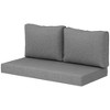 Outsunny 2 Seater Patio Furniture Cushions, 5 in Outdoor Loveseat Cushions with Removable Cover, Replacement Cushions for Outdoor Furniture - 4 of 4