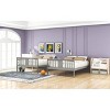 Streamdale Full over Full Bunk Bed with Ladder for Bedroom, Guest Room Furniture-Gray - 3 of 4