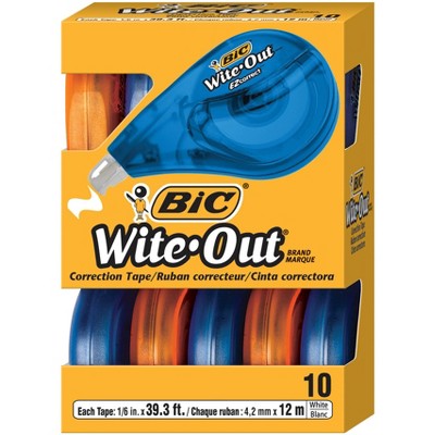 Bic Wite-out Ez Correct Grip Correction Tape Nonrefill 1/6 X 402