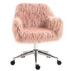 NicBex Adjustable Home Office Chair Modern Swivel Computer Chair Vanity Chair with 5 Casters and Mid-Back for Office, Study, Living Room - 3 of 4