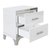 NicBex Elegant Mirrored Nightstand Bedside Table with 2 Drawers for Bedroom and Living Room - 4 of 4
