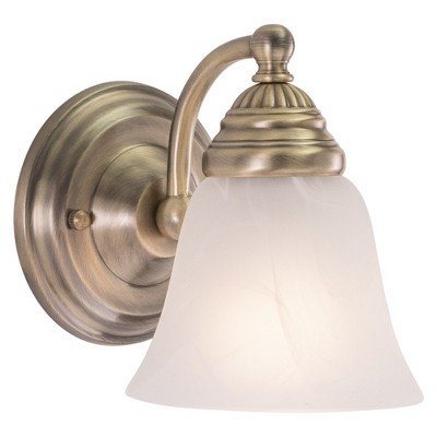 Vaxcel Standford 1 - Light Vanity in  Antique Brass