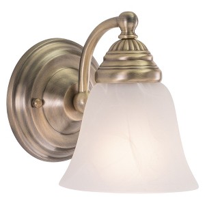 Vaxcel Standford 1 - Light Vanity in  Antique Brass - 1 of 4