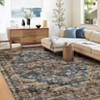 9x12 Area Rugs for Living Room Bedroom Non Slip Machine Washable Soft Vintage Rugs Low Pile Large Rug - 2 of 4