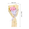 Unique Bargains Decorative Handmade Knitted Artificial Carnation Crochet Bouquet - 2 of 4