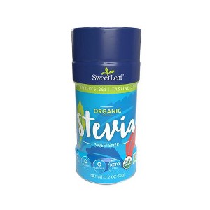 Sweetleaf Organic Stevia Powder, 3.2 Oz – Natural Zero-Calorie Sweetener - 1 of 4