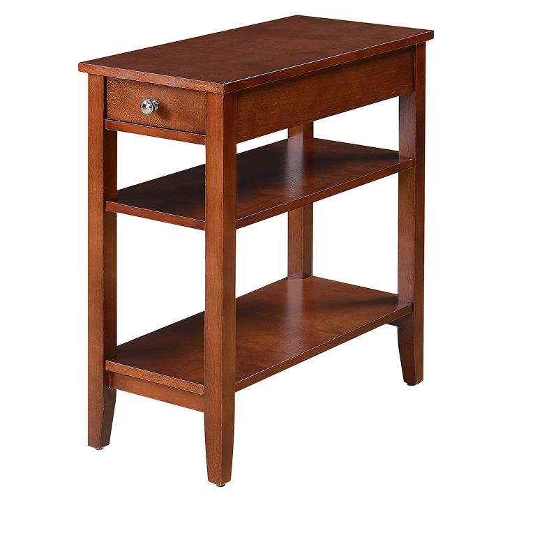 American Heritage 3 Tier End Table with Drawer - Breighton Home, 1 of 7