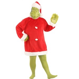 HalloweenCostumes.com 2X   Plus Size Grinch Costume, Green - 1 of 4