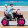24 Volt Kids ATV Ride-On, Electric Dual 4 Wheeler with 2-Seater, Ride on Toys for Big Kids with LED Lights, Music, High Low Speed - 4 of 4