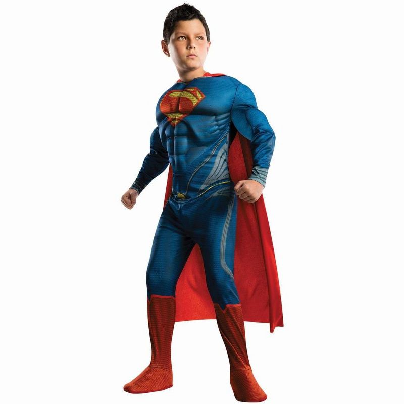 Superman Man Of Steel Deluxe Muscle Chest Costume Child, 1 of 2