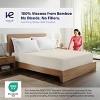Kickoff 300 Thread Count 100% Organic Bamboo Viscose Fitted Sheet Only, Extra Deep Pocket, Cooling & Breathable, Double Stitching, Bedding Sheet - 2 of 4