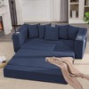 Sapphtopaz 76" 2-in-1 Couches for Living Room Convertible Sofa Bed Pull Out Sleeper Couch with 5 Pillows & 2 Cup Holders Couch Bed for Bedroom - 2 of 4